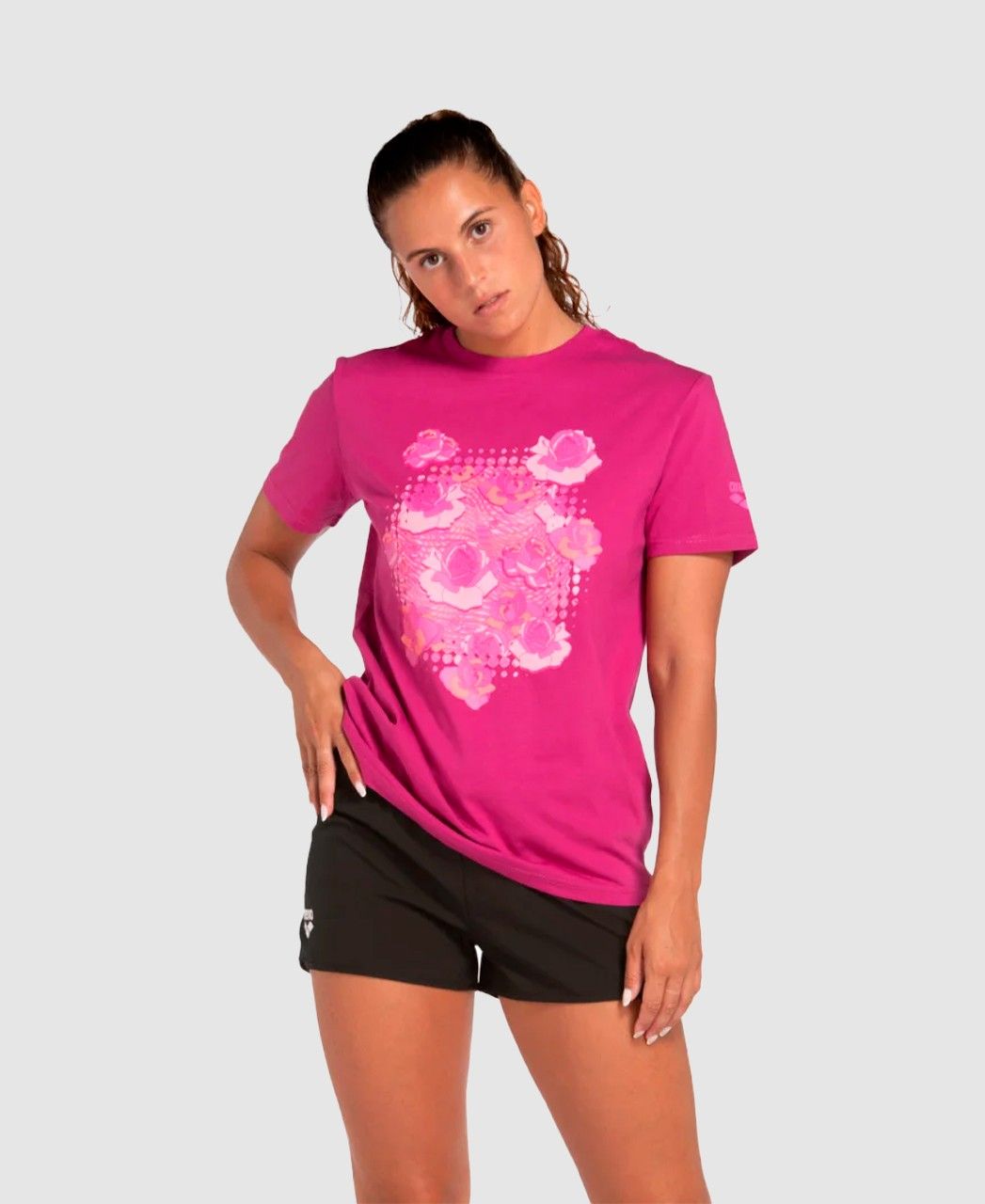 Camiseta Manga Curta Tee Breast arena Rosa