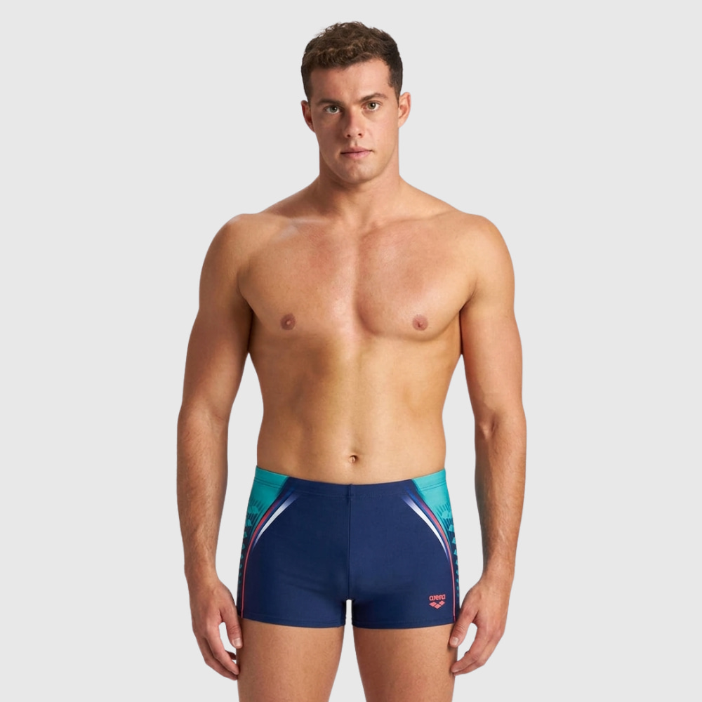 Sunga Short One Placed Print arena Azul Marinho