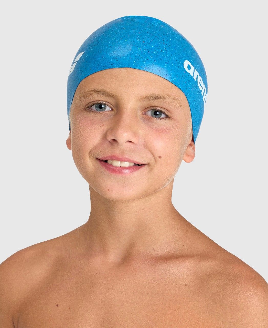 Touca de Nata&ccedil;&atilde;o Silicone Infantil Gliter Arena Azul
