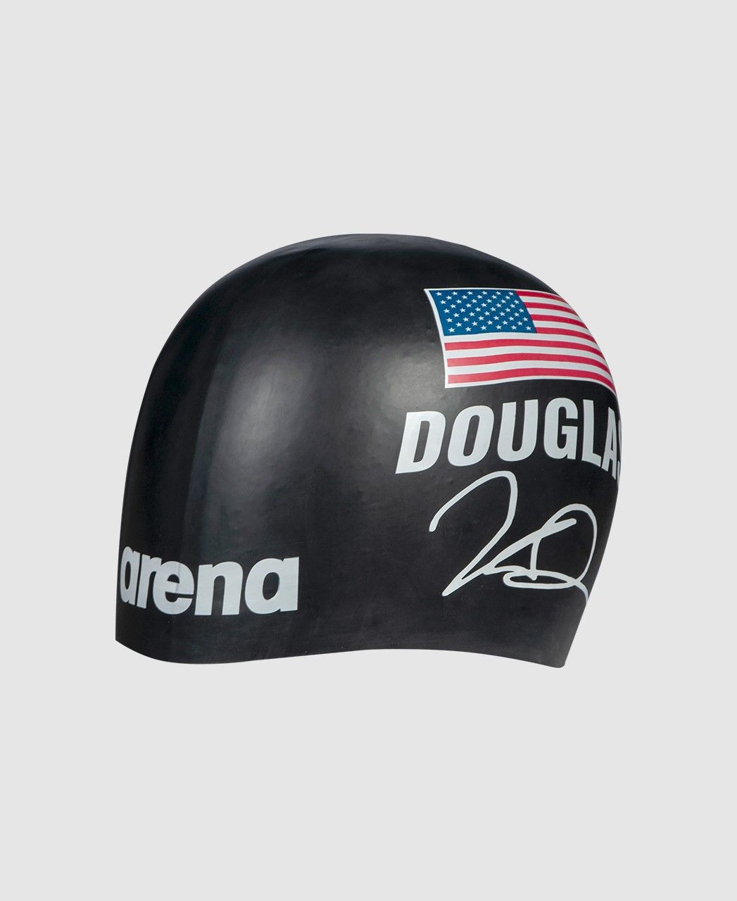 Touca de Nata&ccedil;&atilde;o Athletes Signature Kate Douglass Arena Preto &Uacute;nico