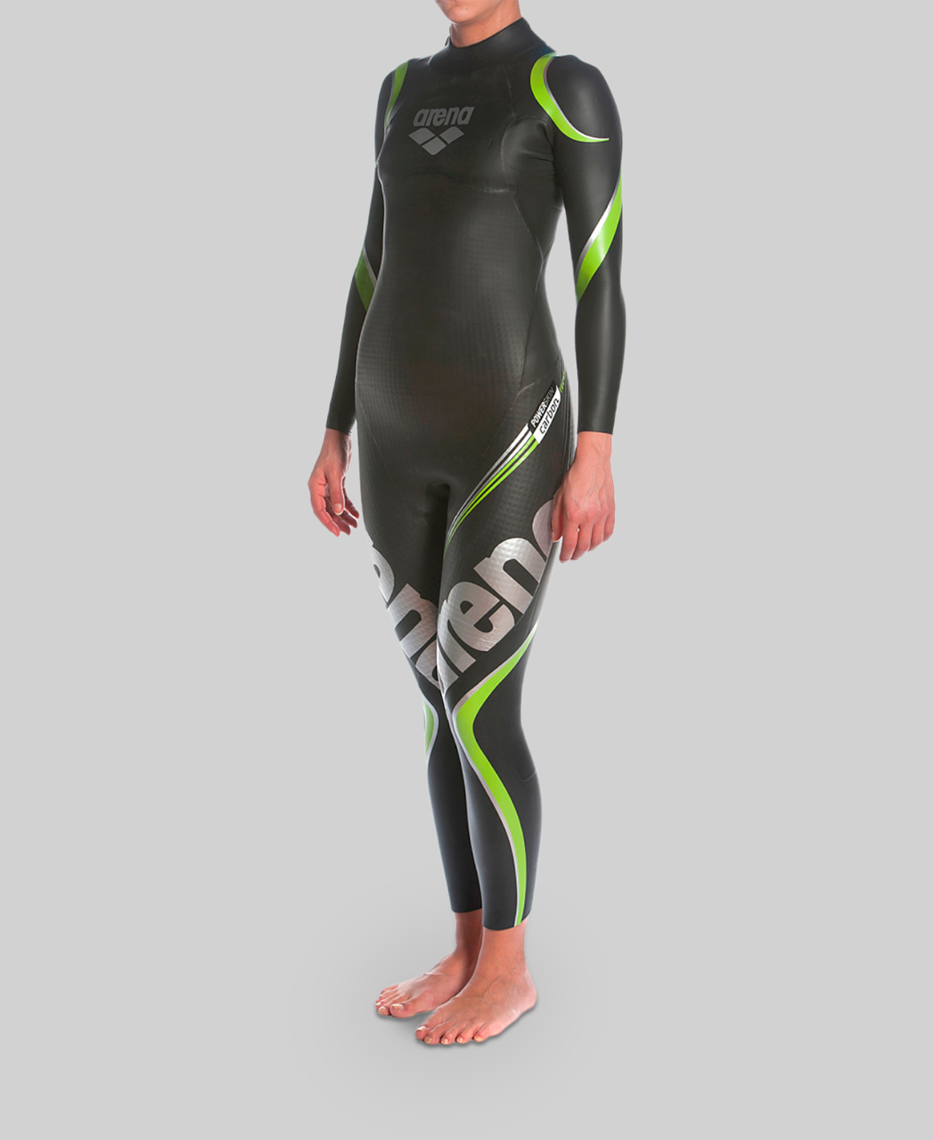 Traje Feminino Triatlon Triwetsuit Carbon Arena Preto