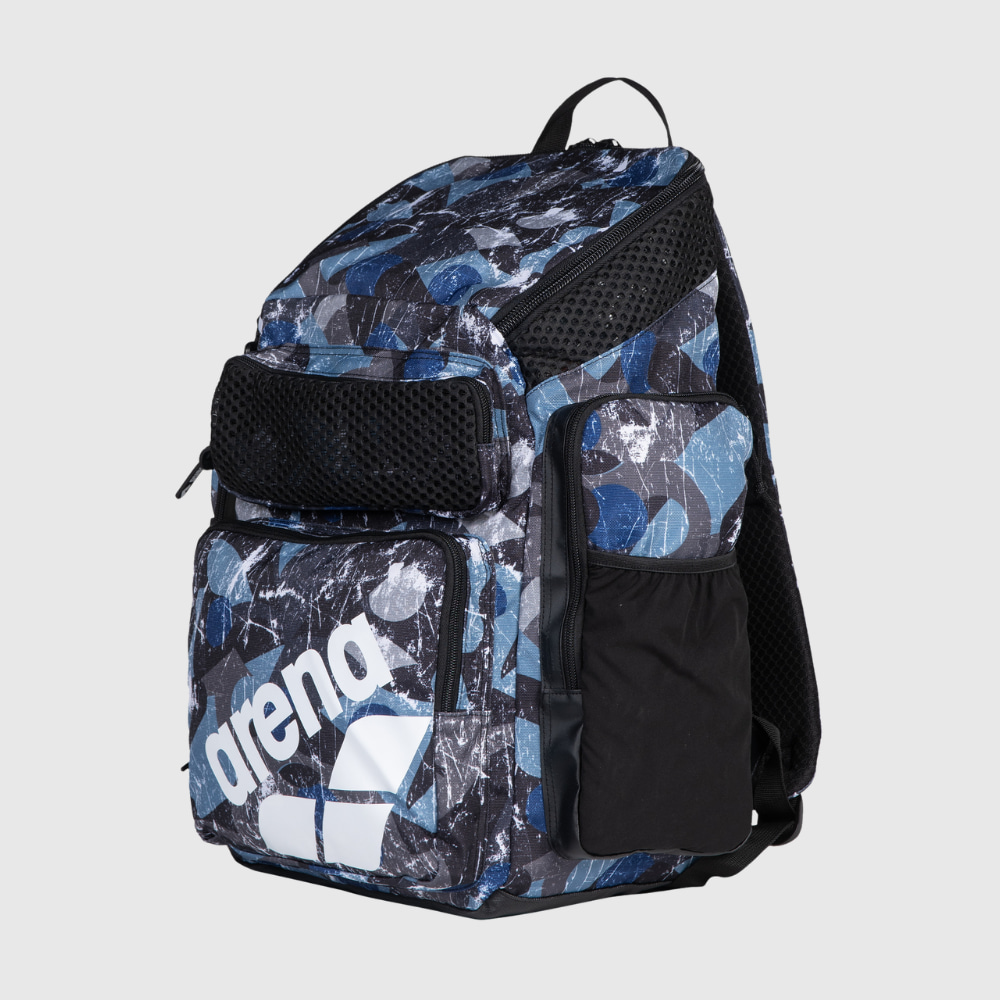 Azul Marinho e Preto Estampado