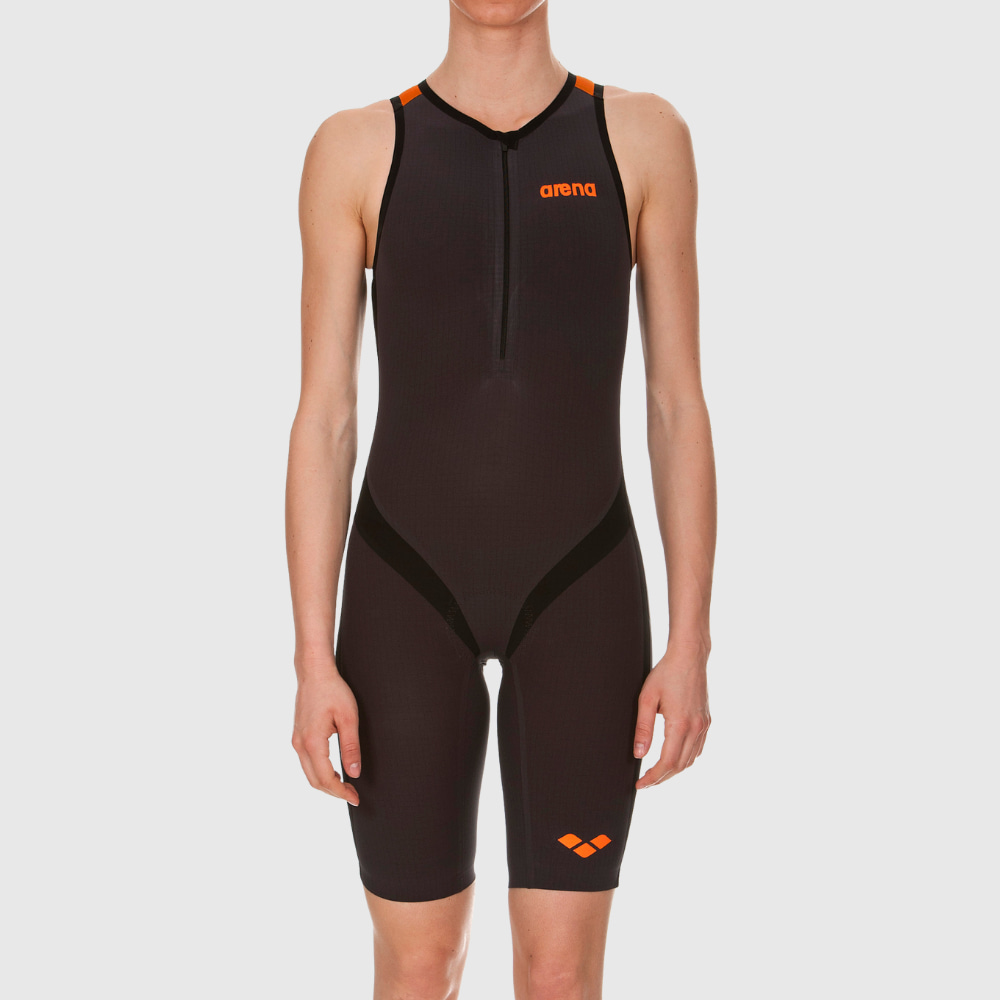 Traje Triatlon Trisuit Try Poly C Arena Laranja
