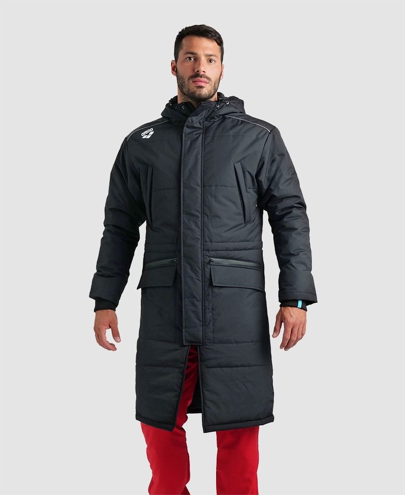 Jaqueta Parka Team arena Cinza Escuro